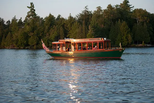 Boat on river