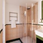 Salle de bain rose